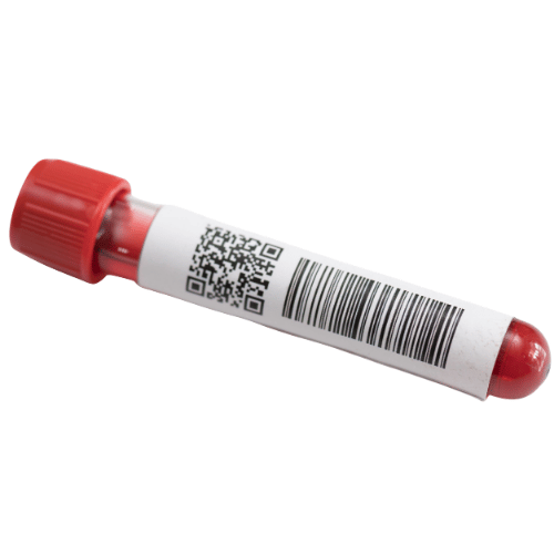 Healthcare Label with barcode