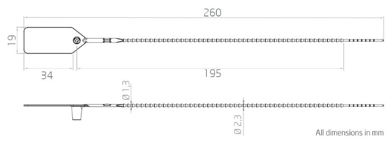 Security Seal Dimensions