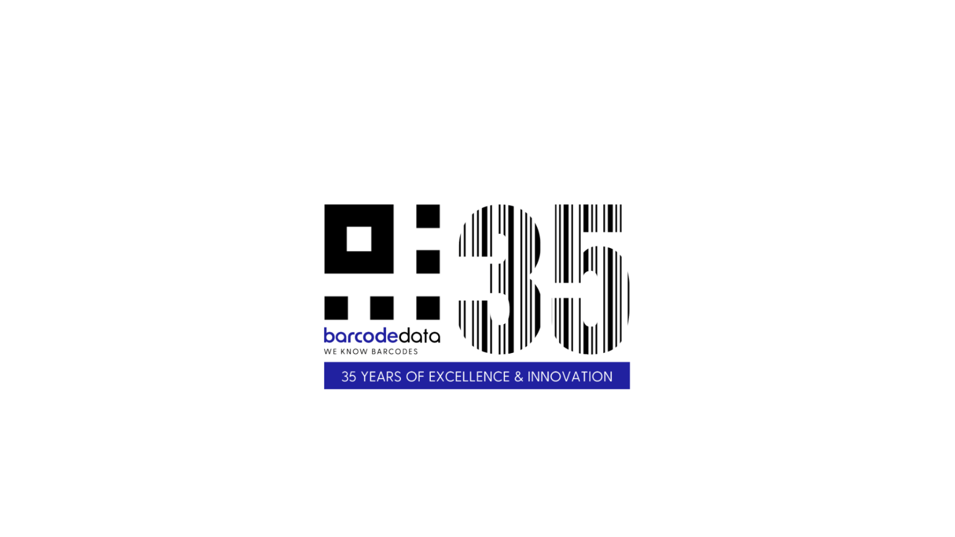 Bar Code Data 35 Years of Excellence Logo