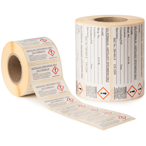 Bar Code Data Formalin Labels – Histology Labels
