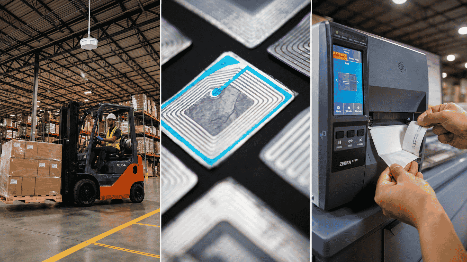 RFID scanner labels and printer