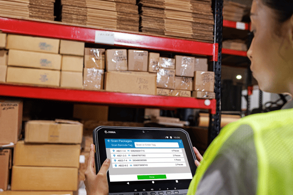 Bar Code Data warehouse with Zebra Mobile Computer