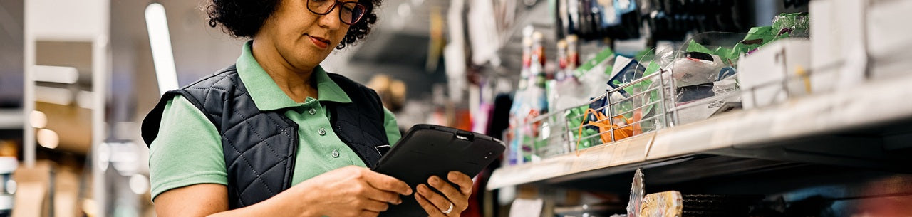 Bar Code Data Mobile Device in use