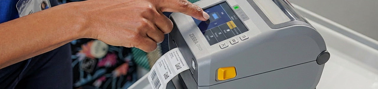 Zebra Label Printer in use