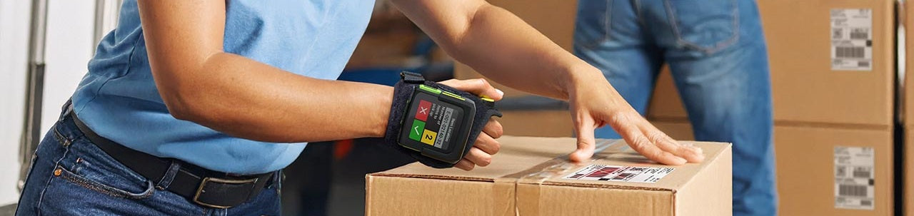 Bar Code Data Wearable Technology in use